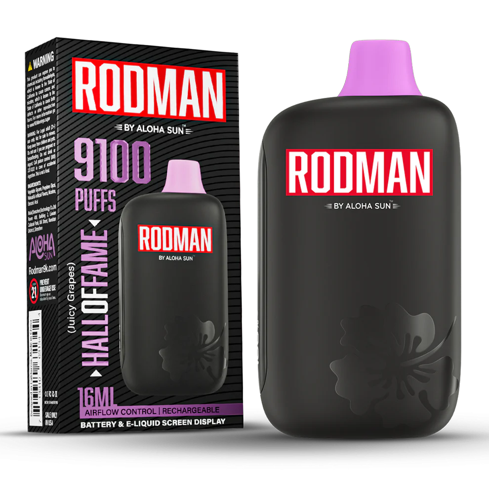 VAPE desechable 9.1k - 20k RODMAN - Uva ice