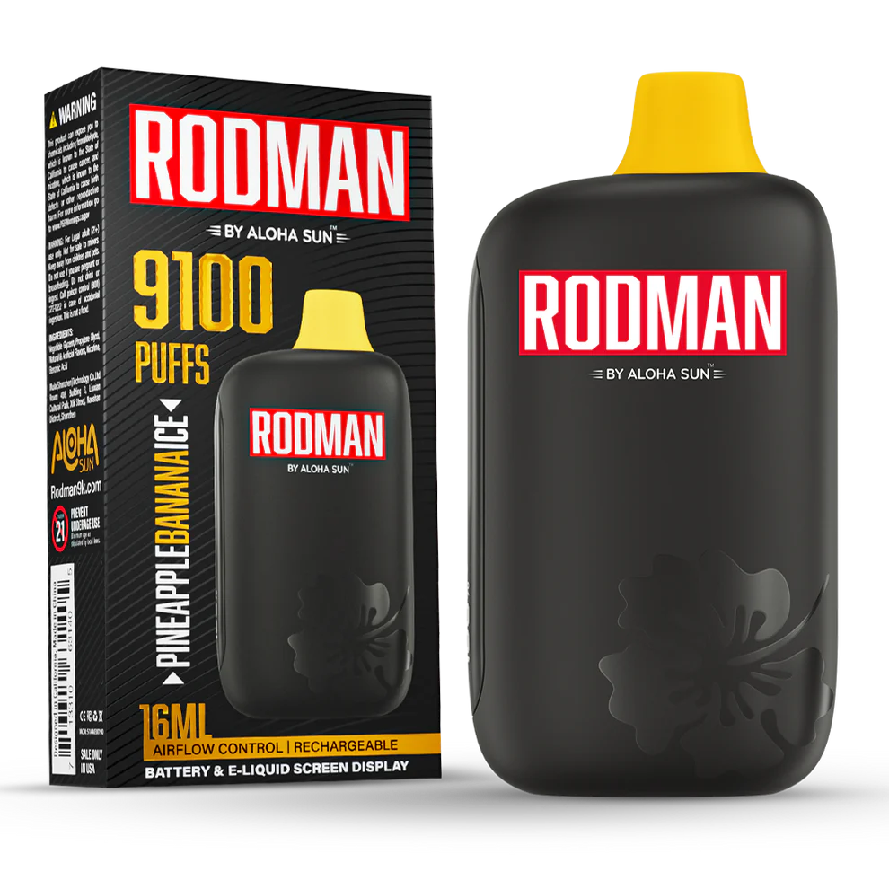 VAPE 9.1k - 20k RODMAN - Piña y platano ICE