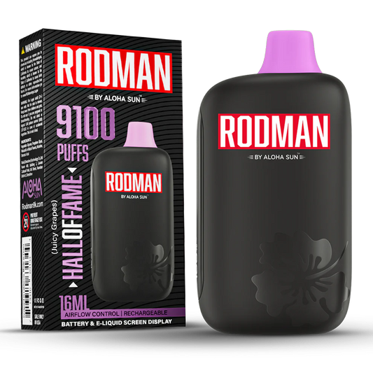 VAPE desechable 9.1k - 20k RODMAN - Uva ice